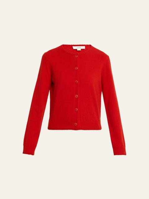 Vince Scallop-Trim Cardigan