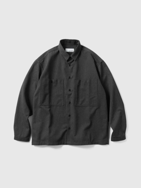 sage NATION Grange Shirt Viscose Mid Grey