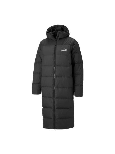 PUMA Hooded Down Coat Jacket 'Black' 672435-01