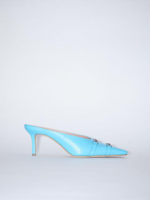 Acne Studios Leather heel mules - Turquoise