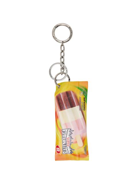 BALENCIAGA Yellow Snack Pouch Keychain