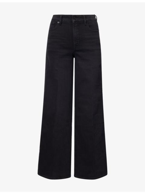 GOOD AMERICAN High-Rise Wide-Leg Denim Jeans