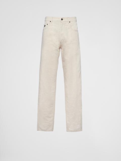 Five-pocket chambray jeans