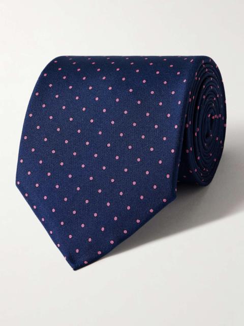 7.5cm Polka-Dot Silk-Twill Tie