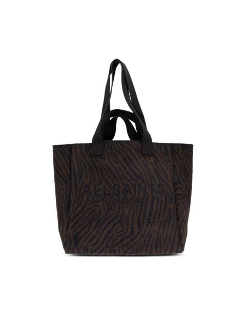 ALLSAINTS Izzy zebra-print tote bag