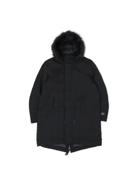 Nike Sportswear Down Fill Stay Warm hooded mid-length Down Jacket Black BV4752-010