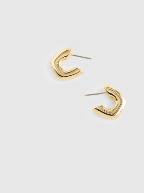 Madewell Sculptural Huggie Hoop Earrings
