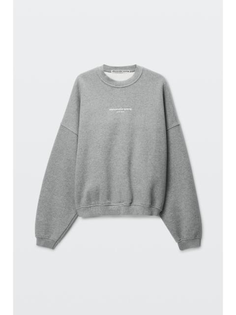 Alexander Wang logo print oversized crewneck