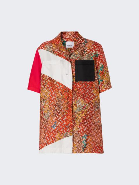 Burberry Silk Tierney Shirt Bright Orange