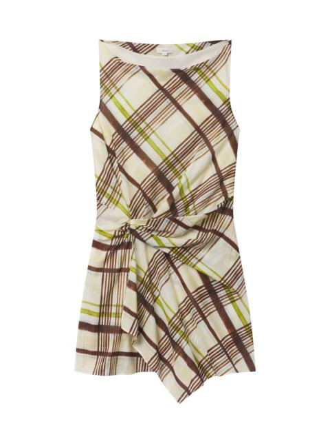A.L.C. Dea Plaid Cotton Mini Dress
