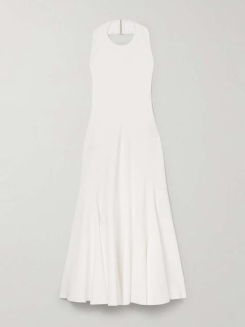 JACQUEMUS Favola open-back crepe-jersey halterneck midi dress