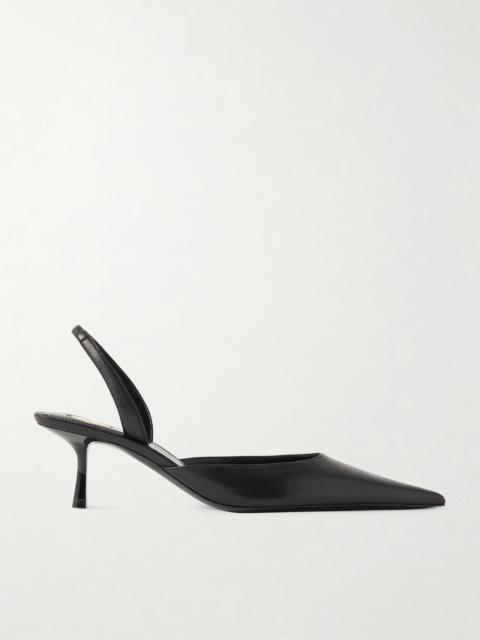 SAINT LAURENT Misty Leather Slingback Pumps