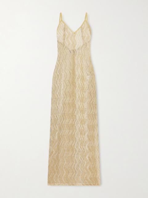 Missoni Mare Metallic Crochet-knit Coverup