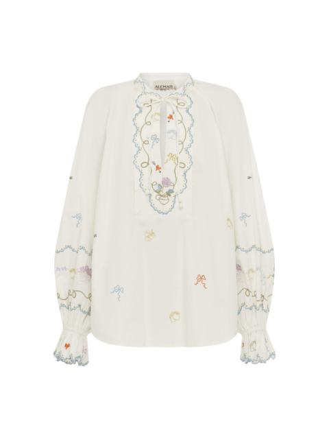 ALÉMAIS Giulia Embroidered Blouse