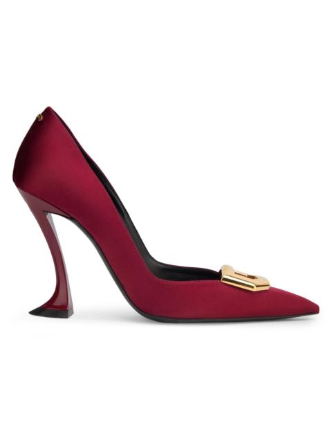 Lanvin Women's 100MM Midnight Step Buckle Pumps - Bacchus