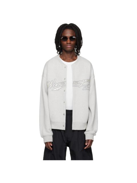 Wooyoungmi Gray Cardigan Sweatshirt