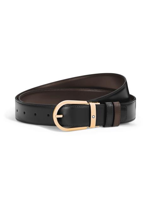 Montblanc HORSESHOE 35 MM REVERSIBLE BELT IN MEISTERSTÜCK LEATHER