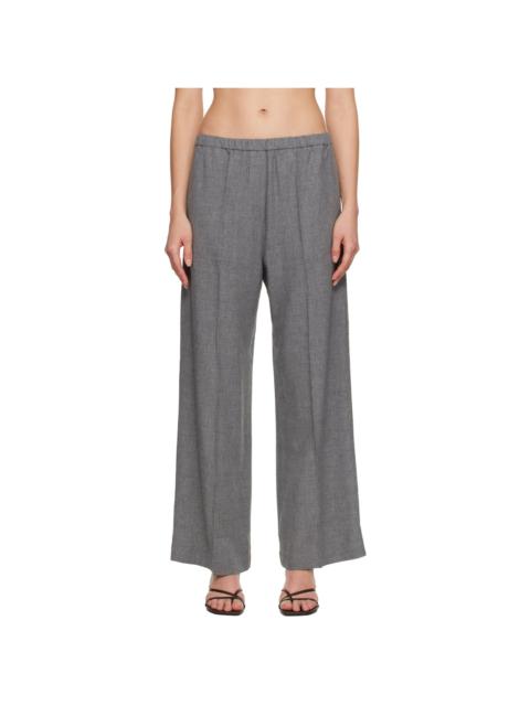 TOTEME Gray Fluid Winter Trousers