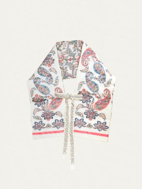 Etro Paisley Quilted Wool-Blend Scarf