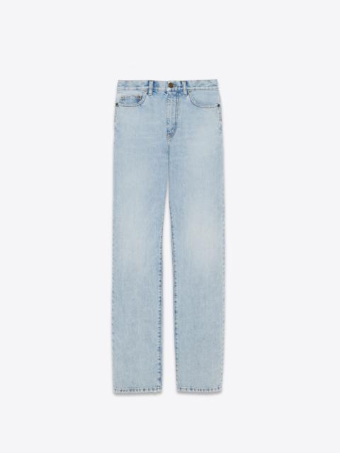 SAINT LAURENT janice jeans in clear sky blue denim