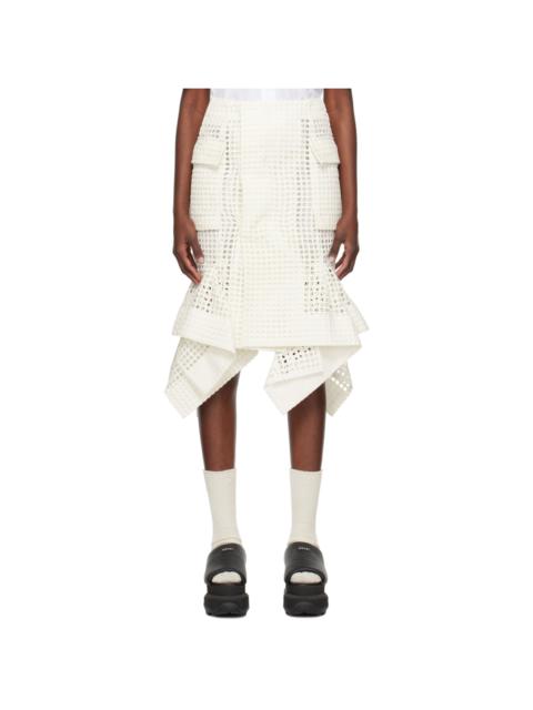 Off-White Handkerchief Midi Skirt