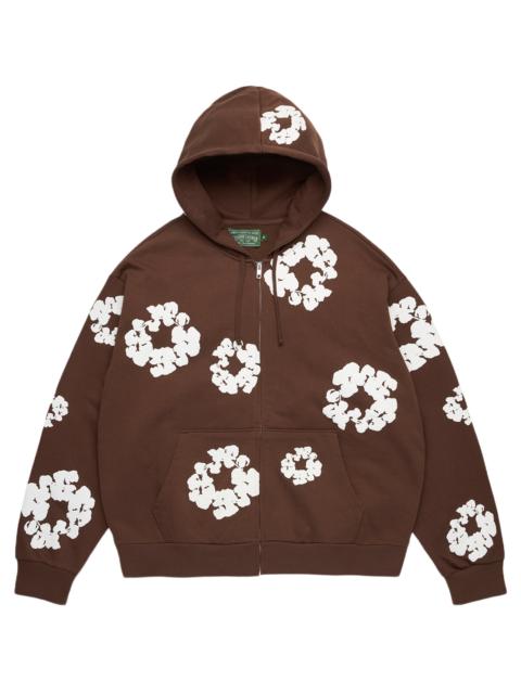 DENIM TEARS Cotton Wreath Zip Hoodie "Dark Brown" DT682