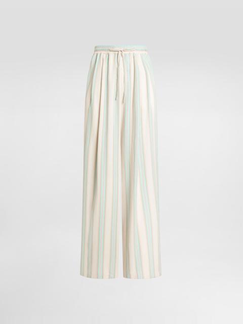 Dolce & Gabbana Striped canvas vanity trousers