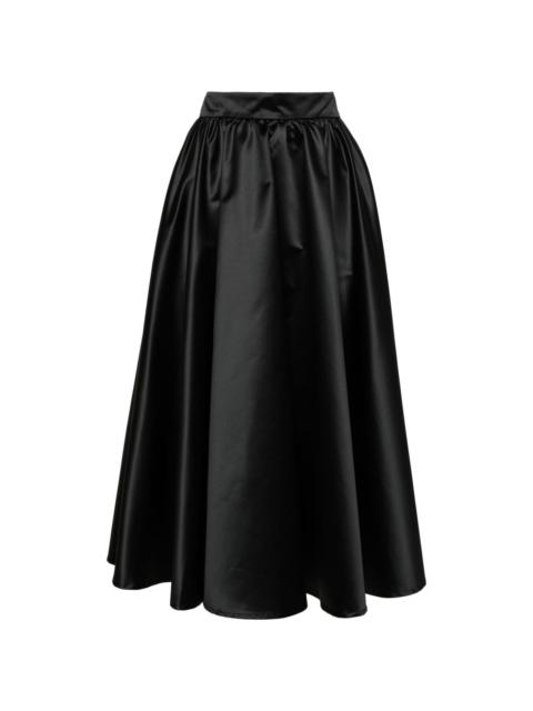 A-line calf-length skirt