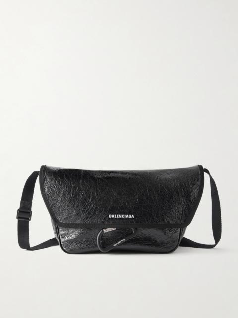 BALENCIAGA Explorer Arena Textured-Leather Messenger Bag