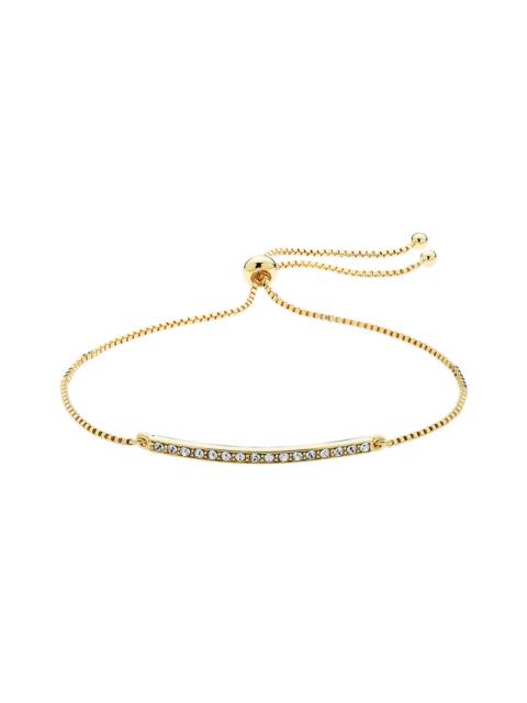 MELISSA ODABASH GOLD CRYSTAL BAR BRACELET