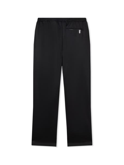 Off-White Straight-Leg 로고 인쇄 새틴 - 제리 스웨터