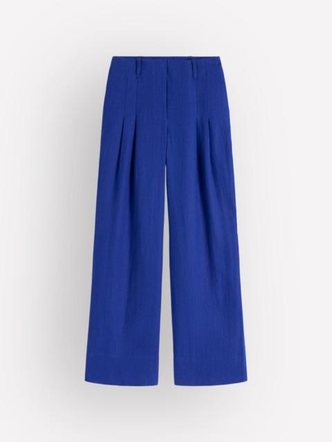 BODEN Mayfair Linen Pants-Bright Blue
