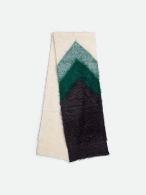 Bottega Veneta Double Mohair Chevron Scarf