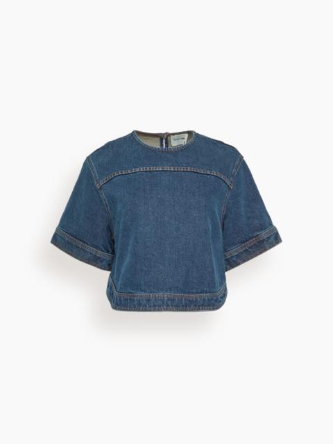 RACHEL COMEY Fort Top in Muddy Indigo
