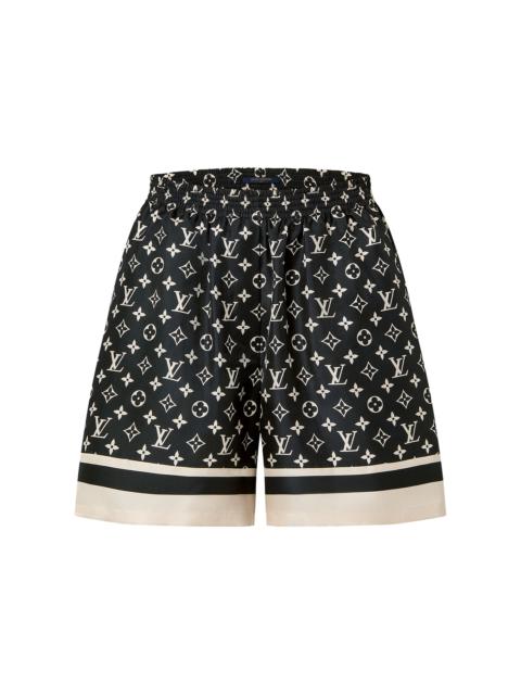 Louis Vuitton Stripe Accent Monogram Pajama Shorts