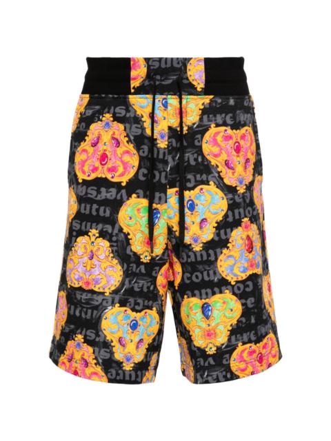 VERSACE JEANS COUTURE Heart Couture cotton shorts