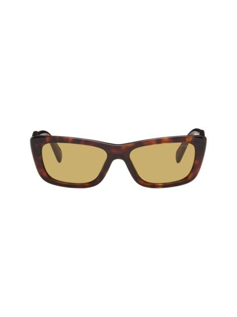 Miu Miu Brown Cat-Eye Sunglasses