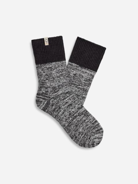 UGG ® Women's Rib Knit Slouchy Quarter Knit/Recycled Materials in Black