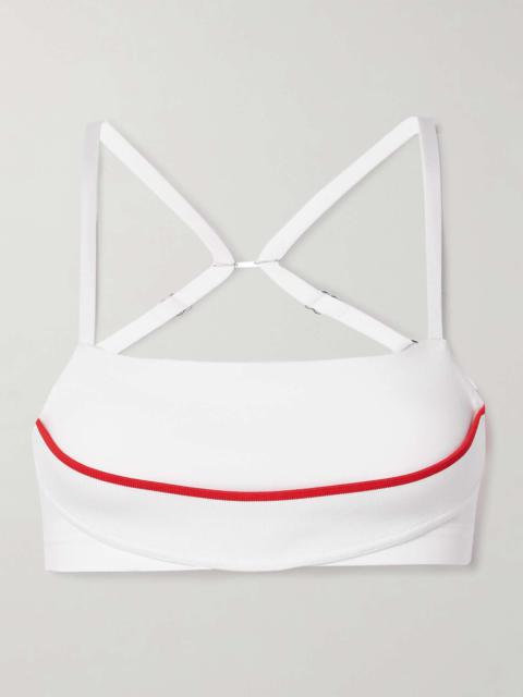 JACQUEMUS + Jacquemus NRG appliquéd stretch-jersey sports bra