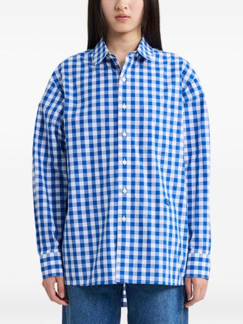ADER error gingham-pattern buttoned shirt