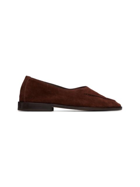 HEREU Brown Juliol W Calf Suede Loafers