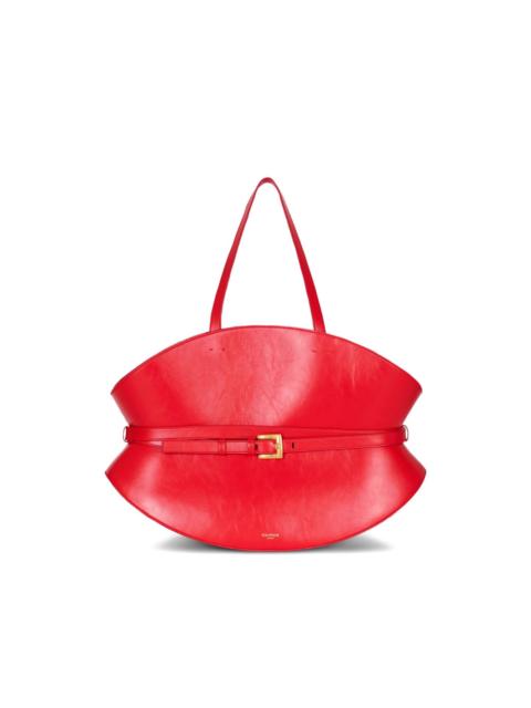 Balmain medium Shuffle belted shell shoulder bag