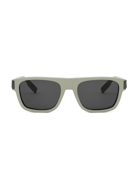 Dior Men's CD Icon S3I 55MM Square Sunglasses - Sage Dark Grey