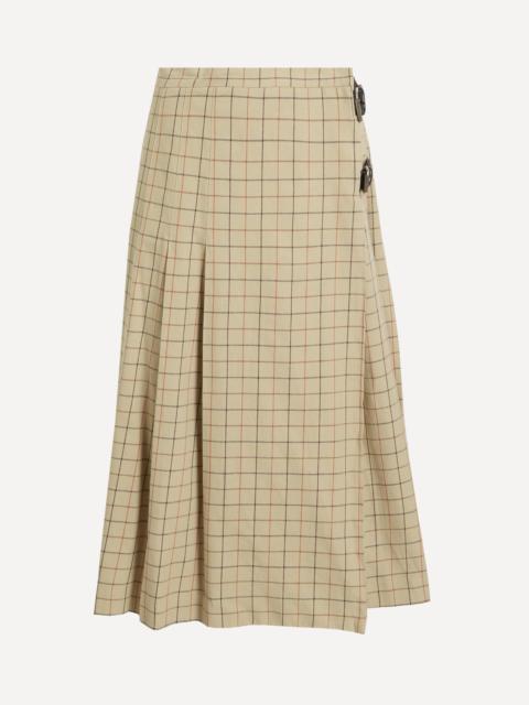Barbour Hollington Tartan Midi Skirt