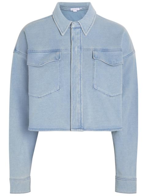 GOOD AMERICAN Good American Jeanius Cropped Denim Jacket