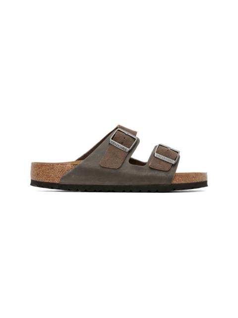 BIRKENSTOCK Gray Regular Arizona Sandals