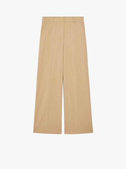 WEEKEND Max Mara VISIVO Wool canvas palazzo trousers