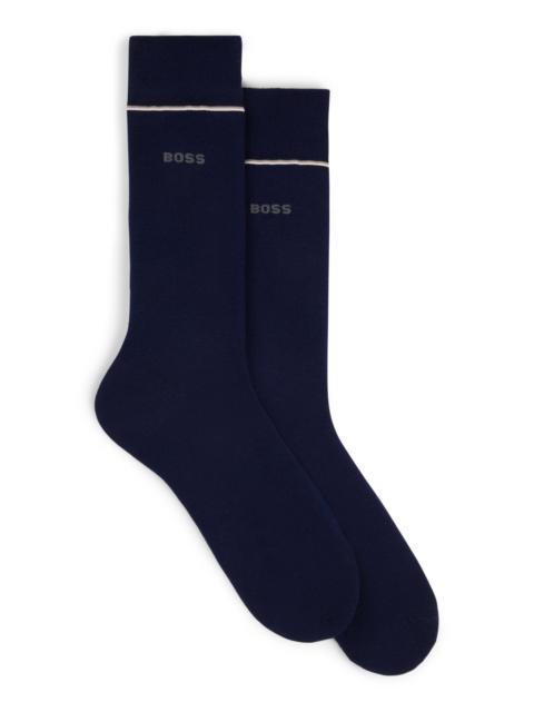 BOSS TWO-PACK OF REGULAR-LENGTH PERFORMANCE-STRETCH SOCKS