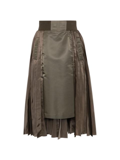 panel pleated skirts