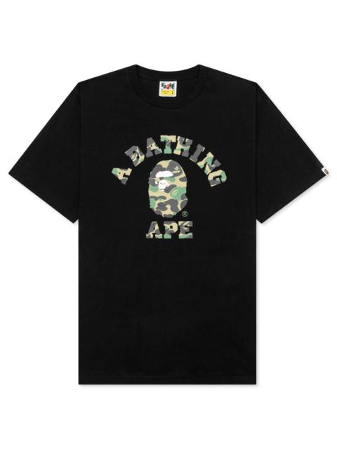 ABC CAMO COLLEGE TEE - BLACK/GREEN